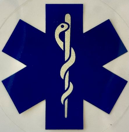 D2025 STAR OF LIFE STICKER - 2".